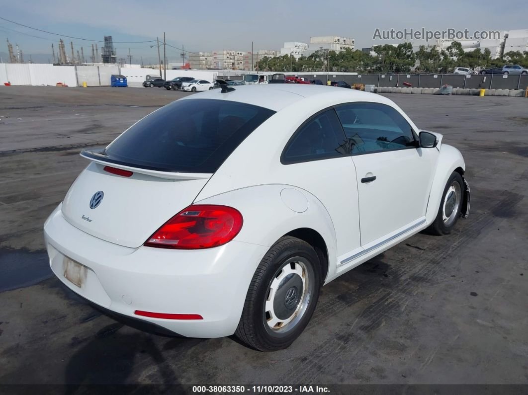 2016 Volkswagen Beetle 1.8t Classic White vin: 3VWF17AT0GM638147