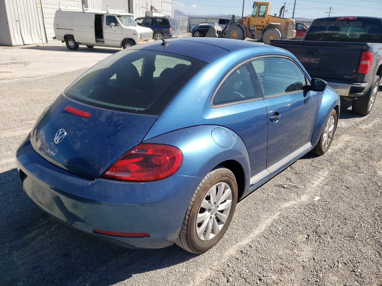 2016 Volkswagen Beetle 1.8t Синий vin: 3VWF17AT1GM607005