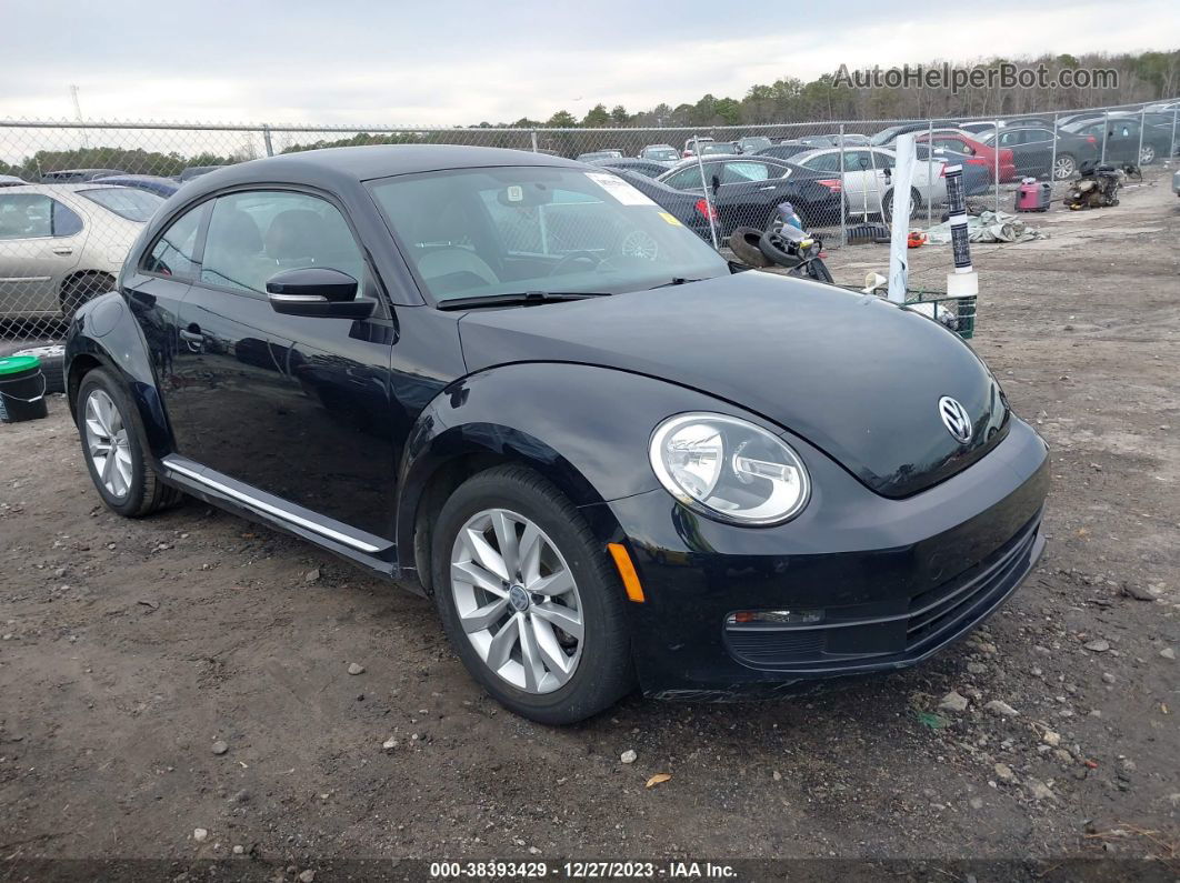 2016 Volkswagen Beetle 1.8t Classic Black vin: 3VWF17AT1GM636035