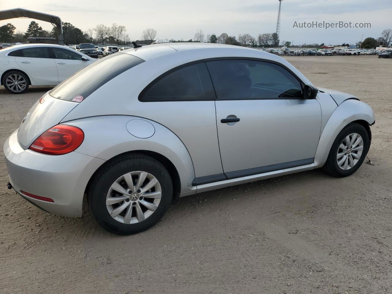 2016 Volkswagen Beetle 1.8t Silver vin: 3VWF17AT2GM608888