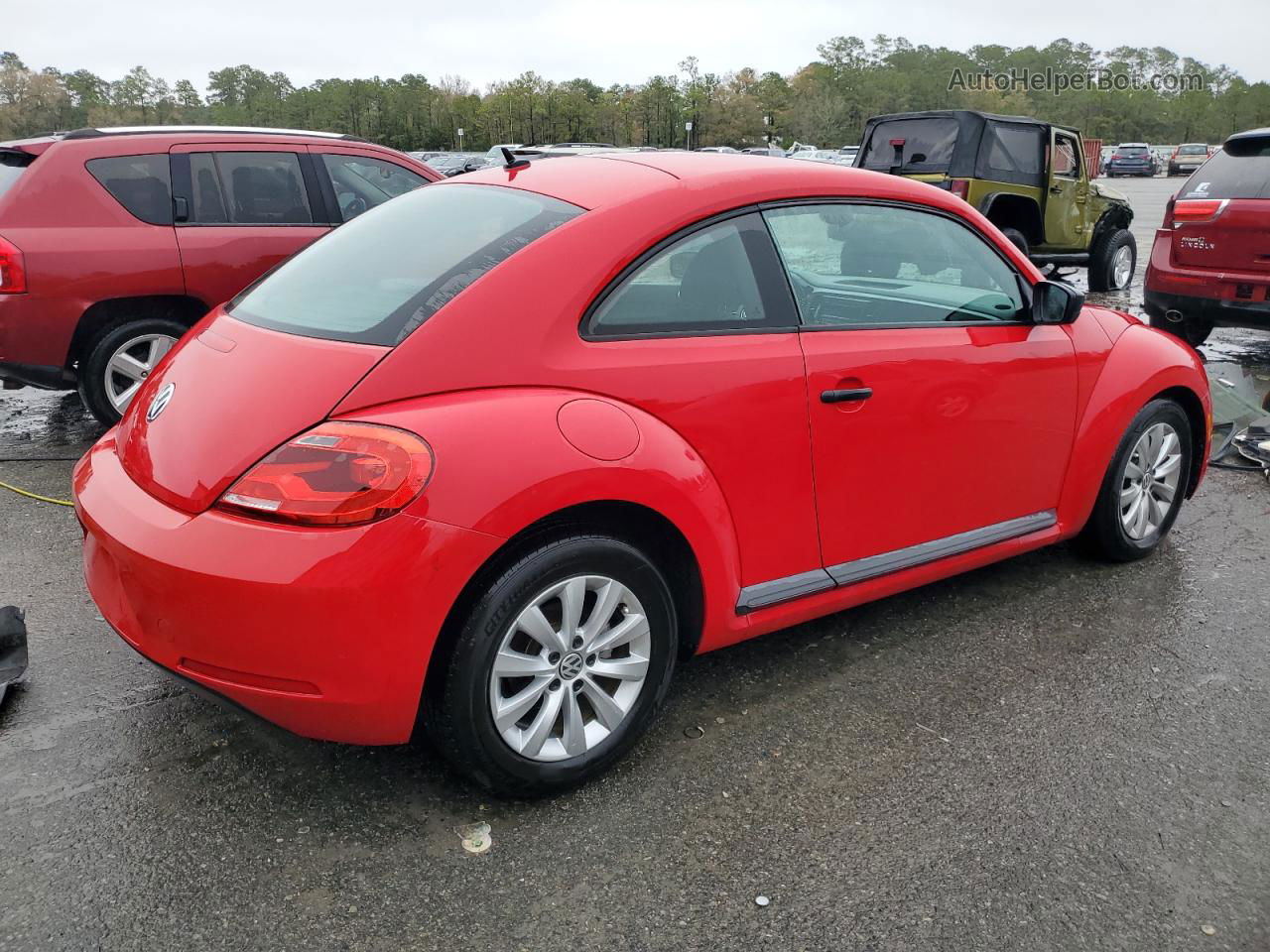 2014 Volkswagen Beetle  Красный vin: 3VWF17AT3EM641475