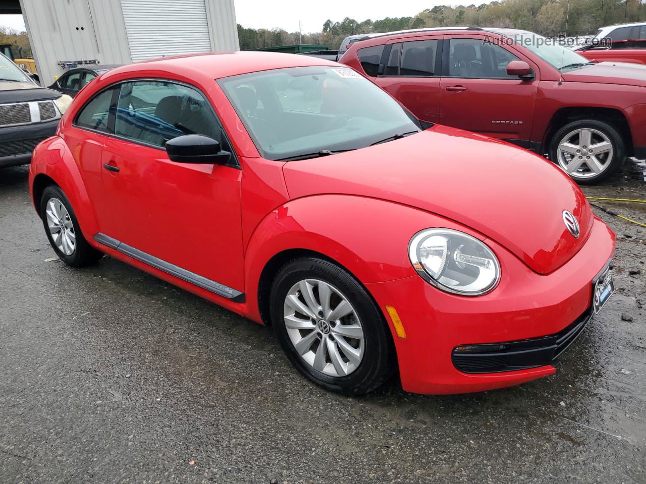 2014 Volkswagen Beetle  Красный vin: 3VWF17AT3EM641475