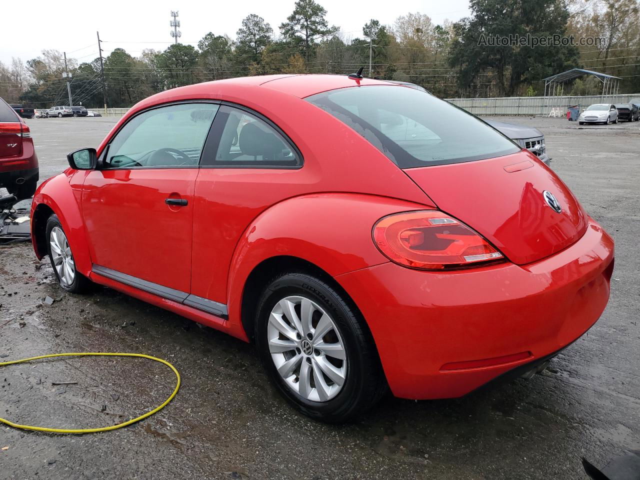 2014 Volkswagen Beetle  Красный vin: 3VWF17AT3EM641475