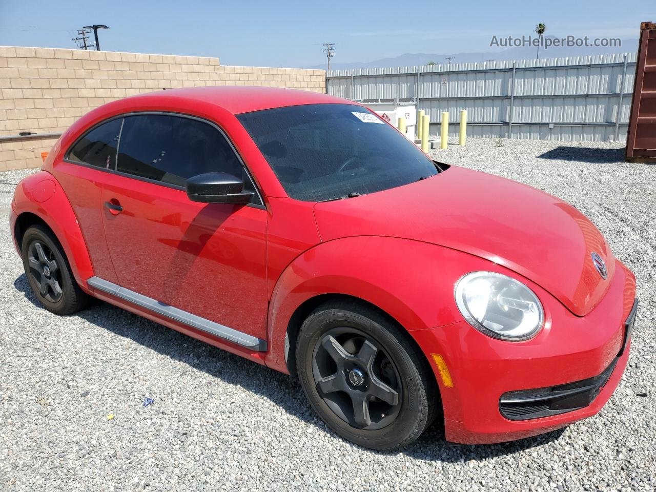 2014 Volkswagen Beetle  Красный vin: 3VWF17AT3EM643419