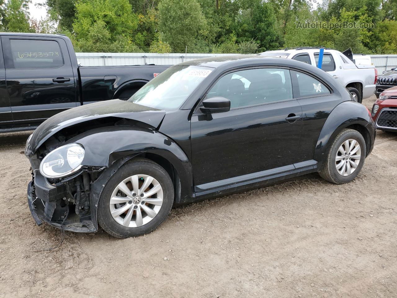 2014 Volkswagen Beetle  Black vin: 3VWF17AT3EM645901