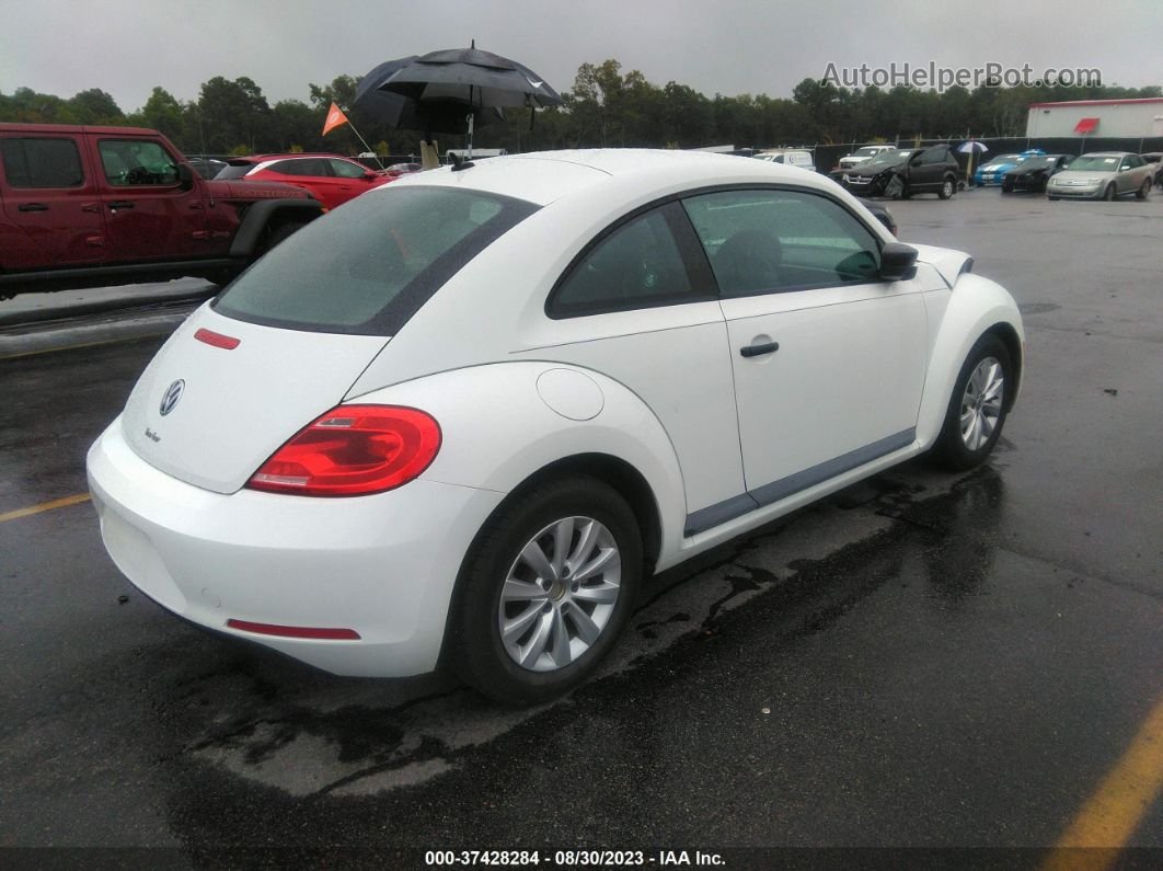 2016 Volkswagen Beetle Coupe 1.8t Fleet Edition White vin: 3VWF17AT3GM607698