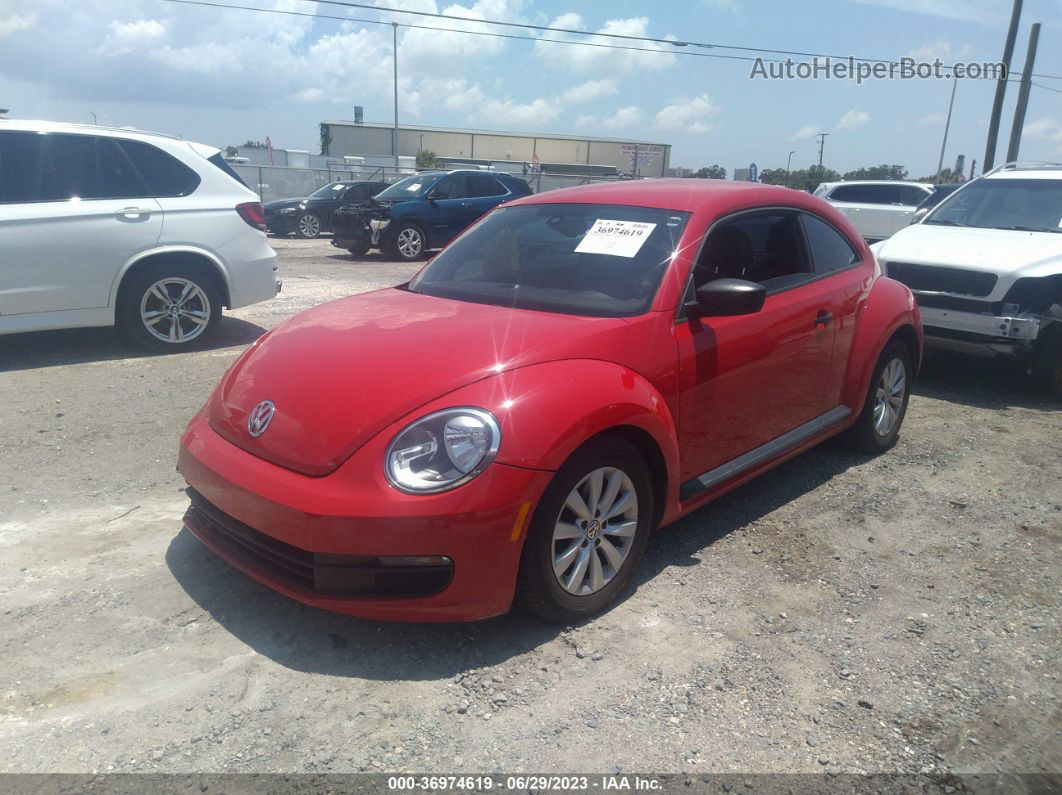 2016 Volkswagen Beetle Coupe 1.8t Red vin: 3VWF17AT3GM634948