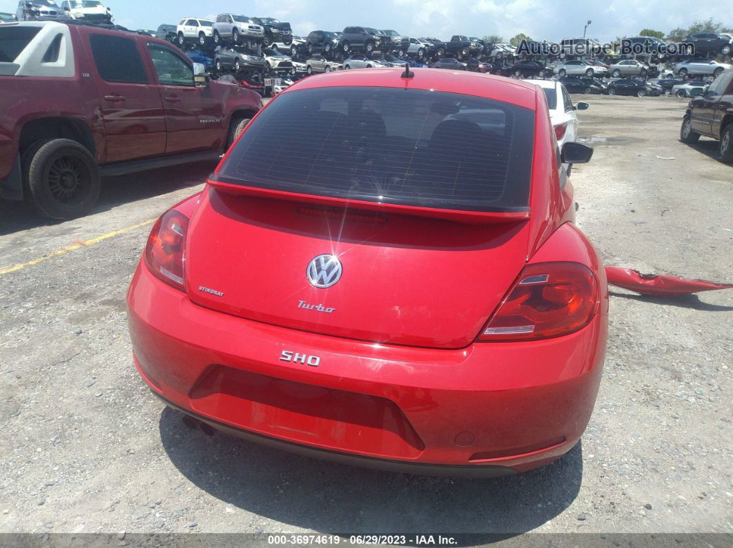 2016 Volkswagen Beetle Coupe 1.8t Red vin: 3VWF17AT3GM634948