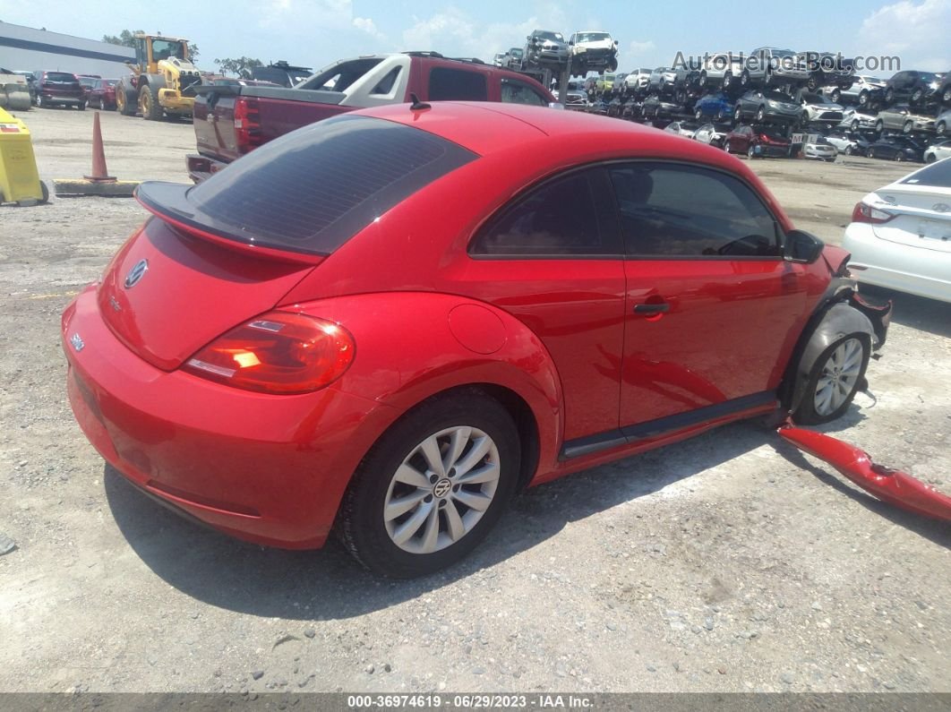 2016 Volkswagen Beetle Coupe 1.8t Red vin: 3VWF17AT3GM634948