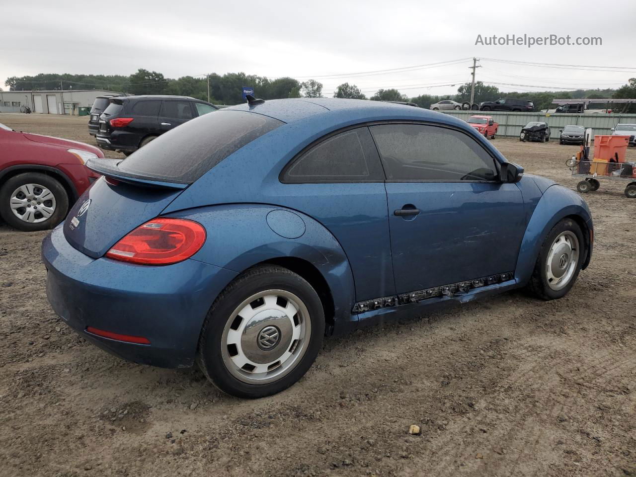 2016 Volkswagen Beetle 1.8t Синий vin: 3VWF17AT3GM637400