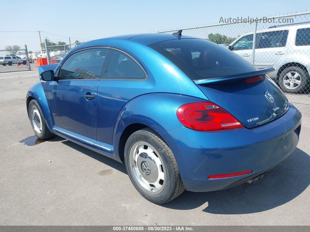 2016 Volkswagen Beetle Coupe 1.8t Classic Blue vin: 3VWF17AT3GM638272