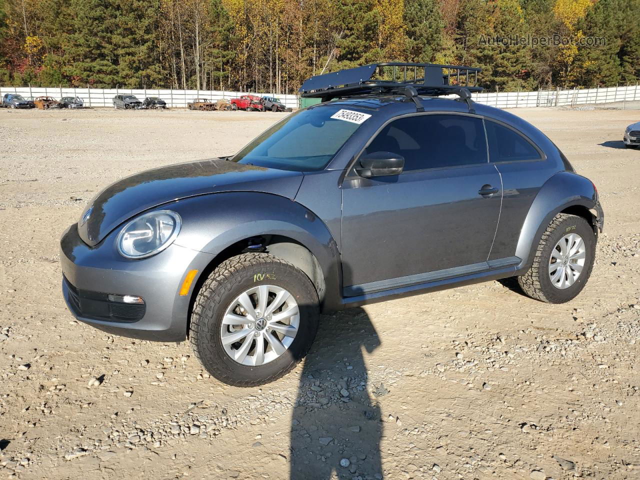 2014 Volkswagen Beetle  Gray vin: 3VWF17AT4EM640416