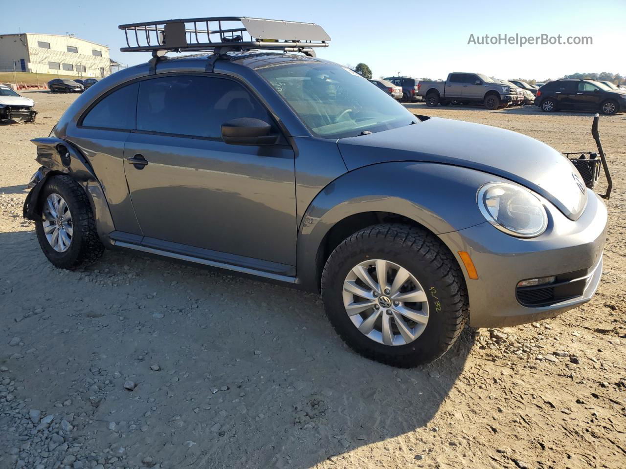 2014 Volkswagen Beetle  Gray vin: 3VWF17AT4EM640416