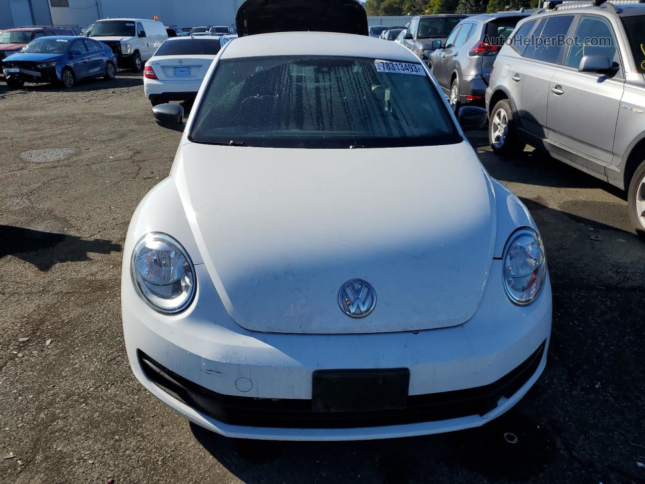 2016 Volkswagen Beetle 1.8t Белый vin: 3VWF17AT4GM632593