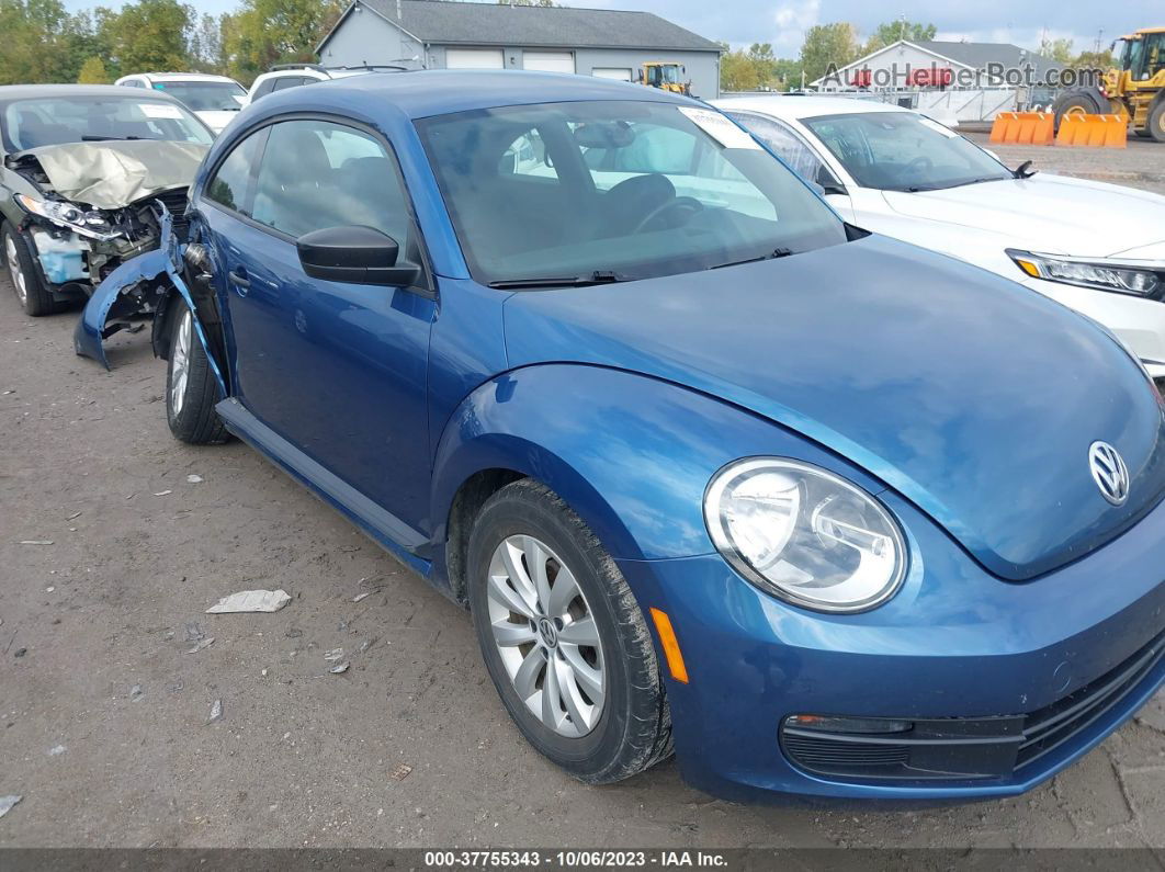 2016 Volkswagen Beetle Coupe 1.8t Fleet Edition Blue vin: 3VWF17AT5GM606083