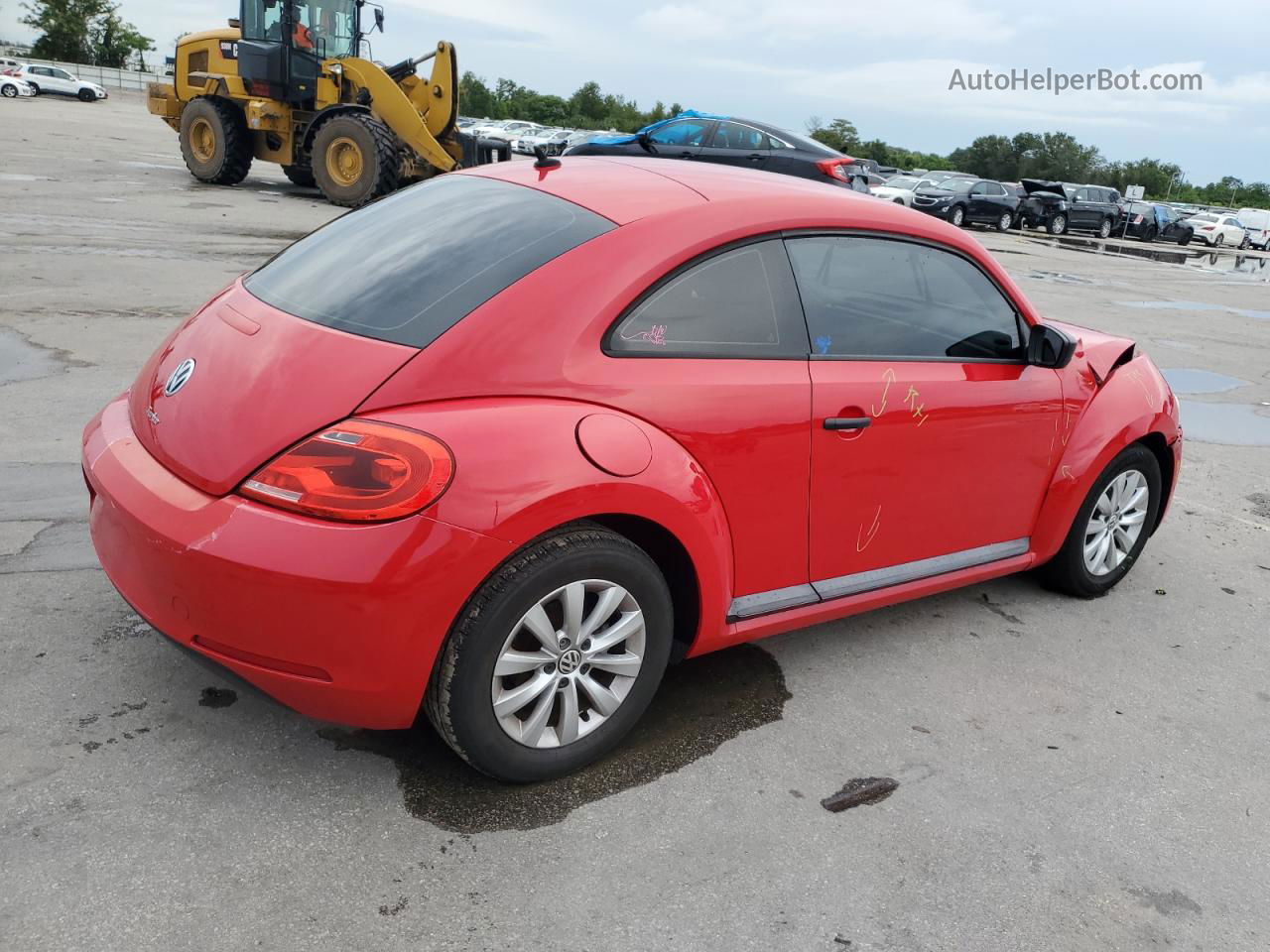 2016 Volkswagen Beetle 1.8t Красный vin: 3VWF17AT5GM625667