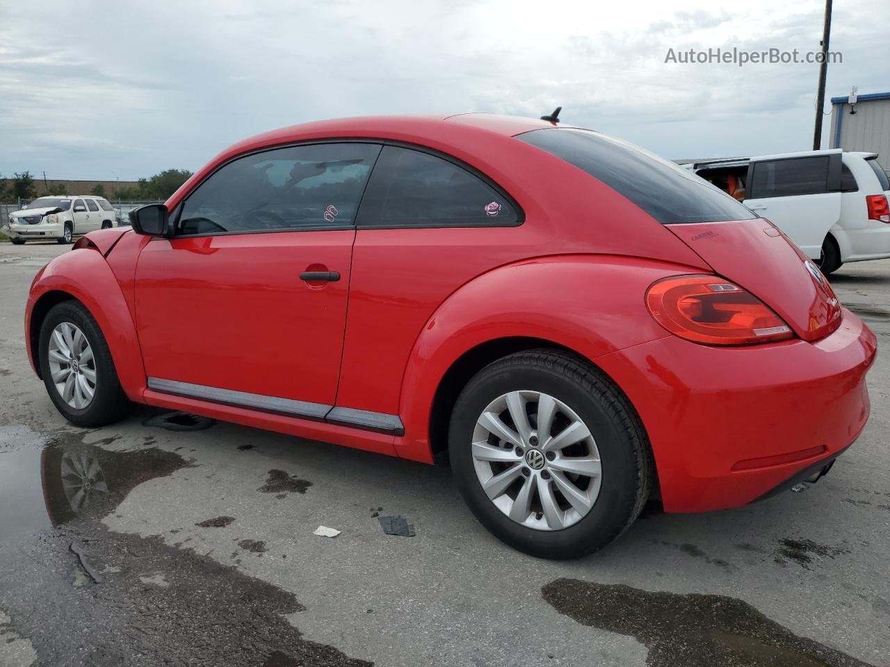 2016 Volkswagen Beetle 1.8t Красный vin: 3VWF17AT5GM625667