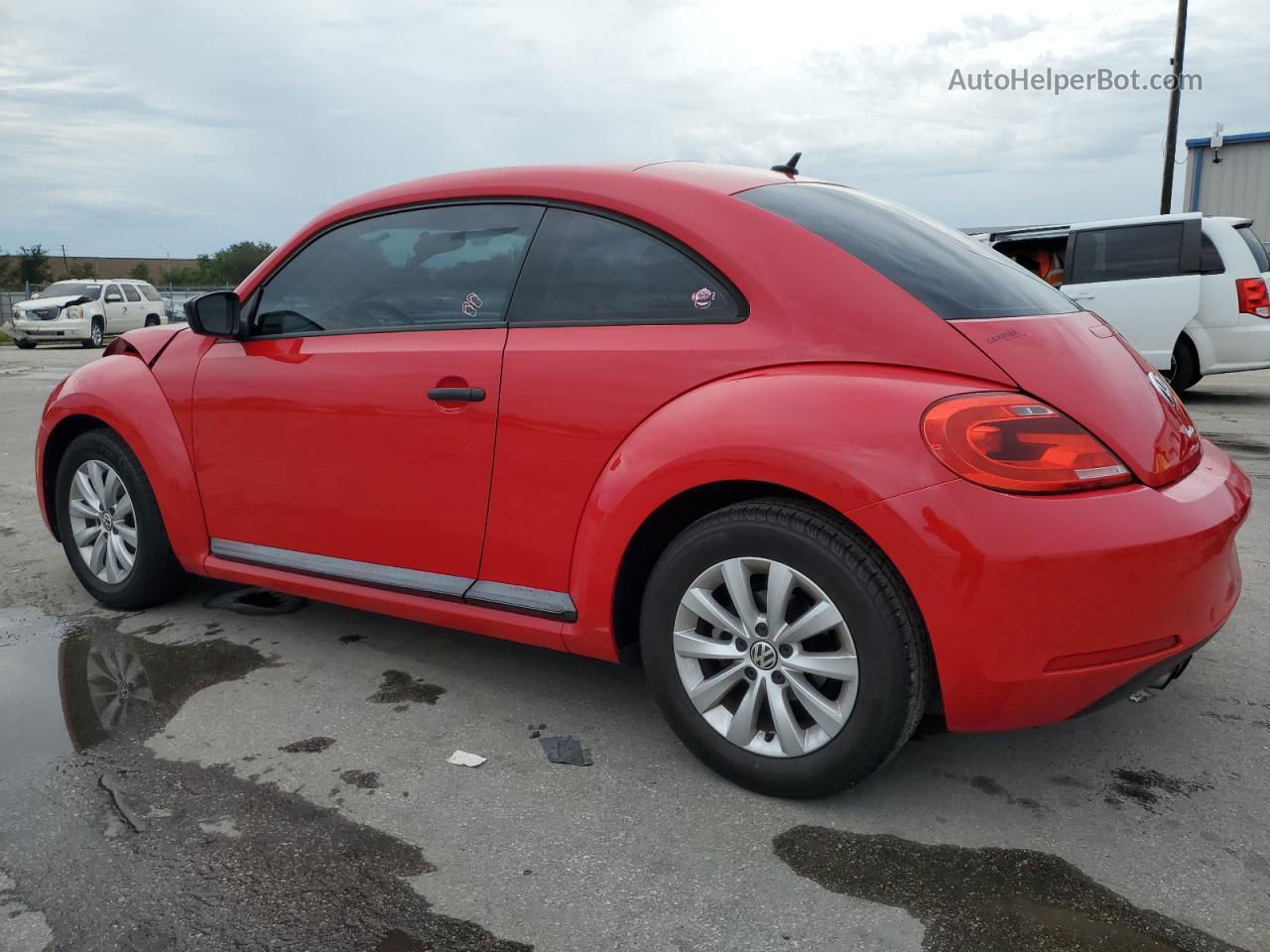 2016 Volkswagen Beetle 1.8t Red vin: 3VWF17AT5GM625667