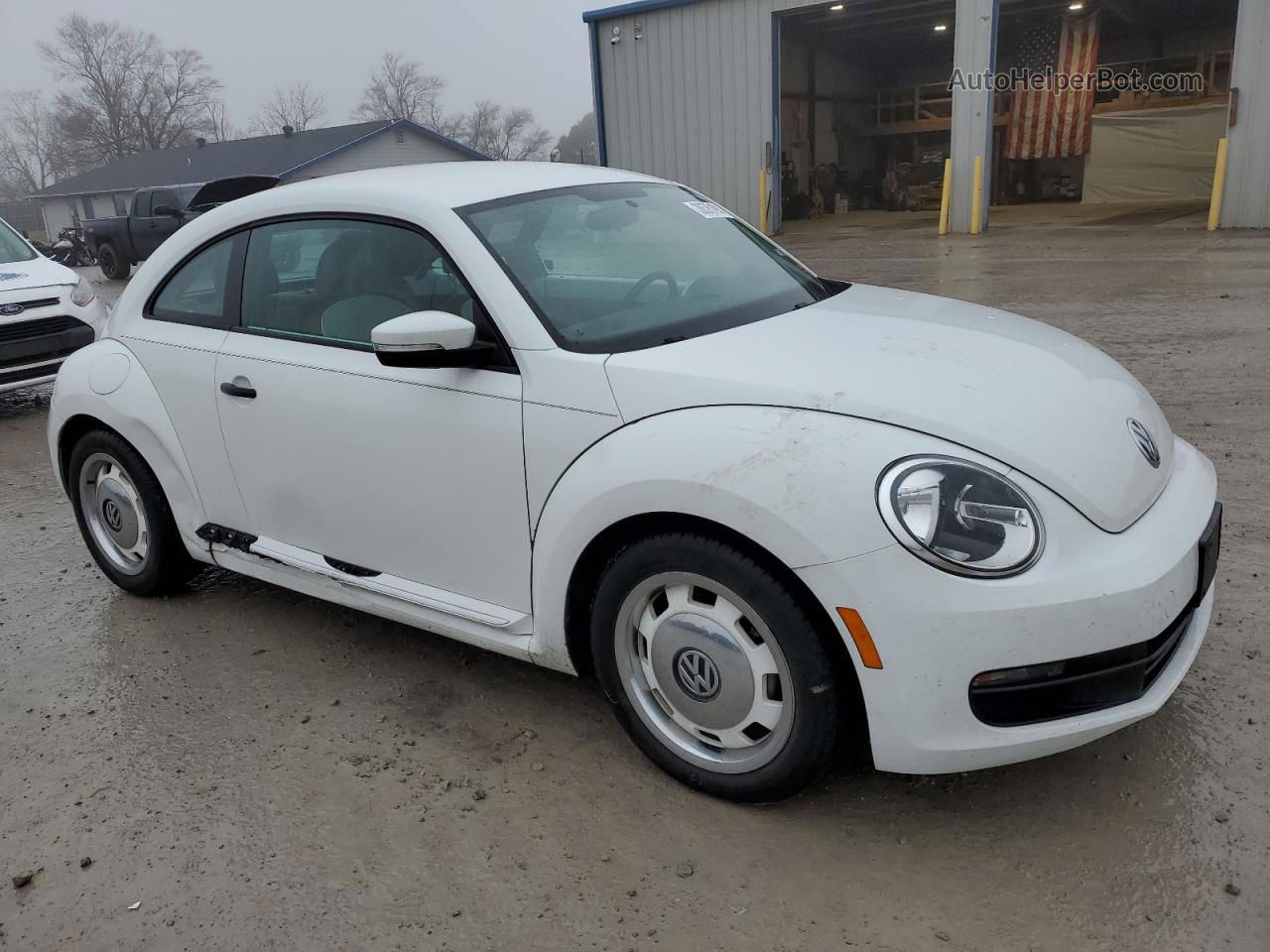 2016 Volkswagen Beetle 1.8t White vin: 3VWF17AT5GM635650