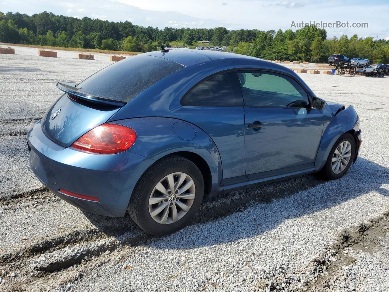 2016 Volkswagen Beetle 1.8t Синий vin: 3VWF17AT5GM635762