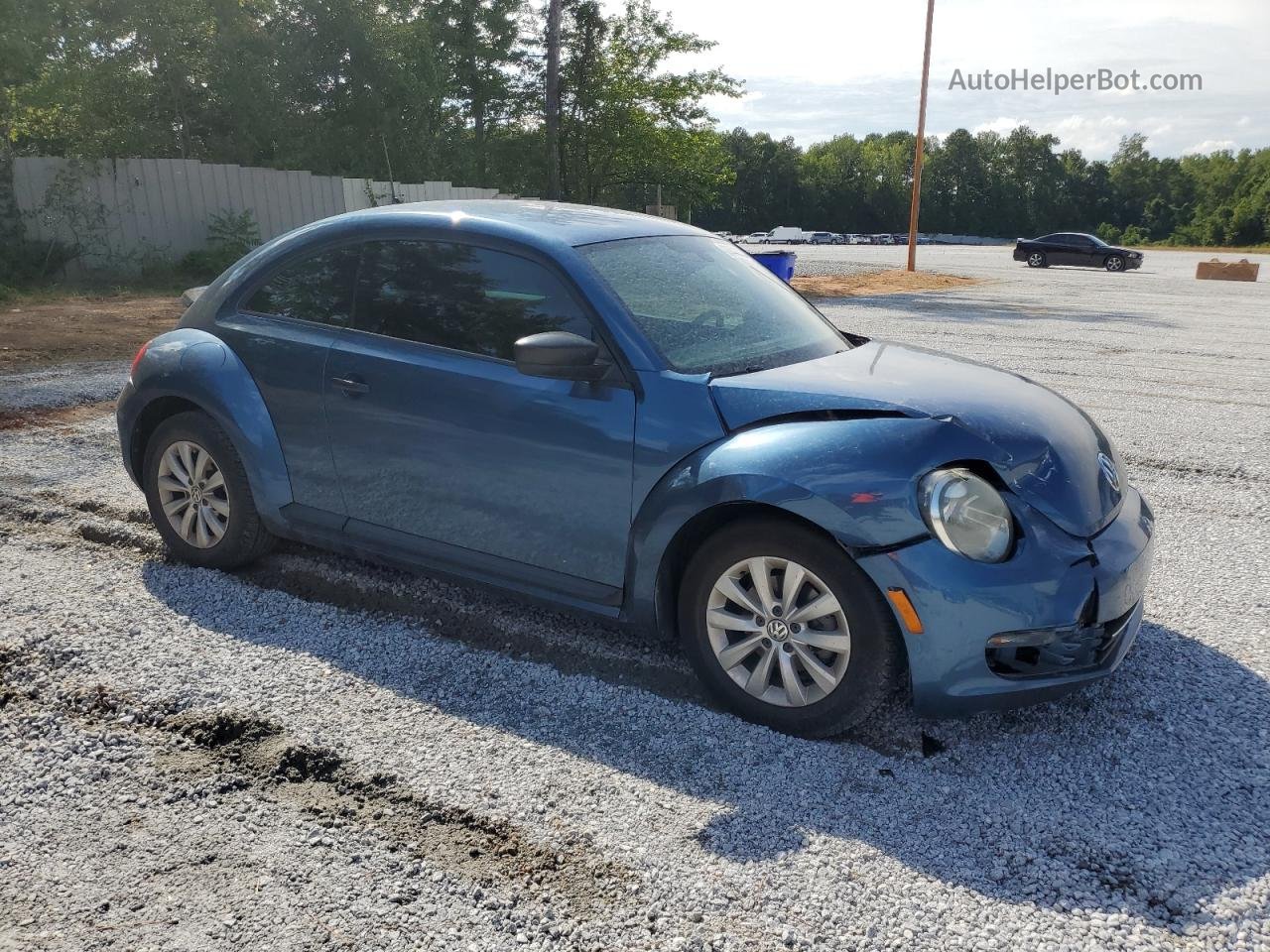 2016 Volkswagen Beetle 1.8t Синий vin: 3VWF17AT5GM635762