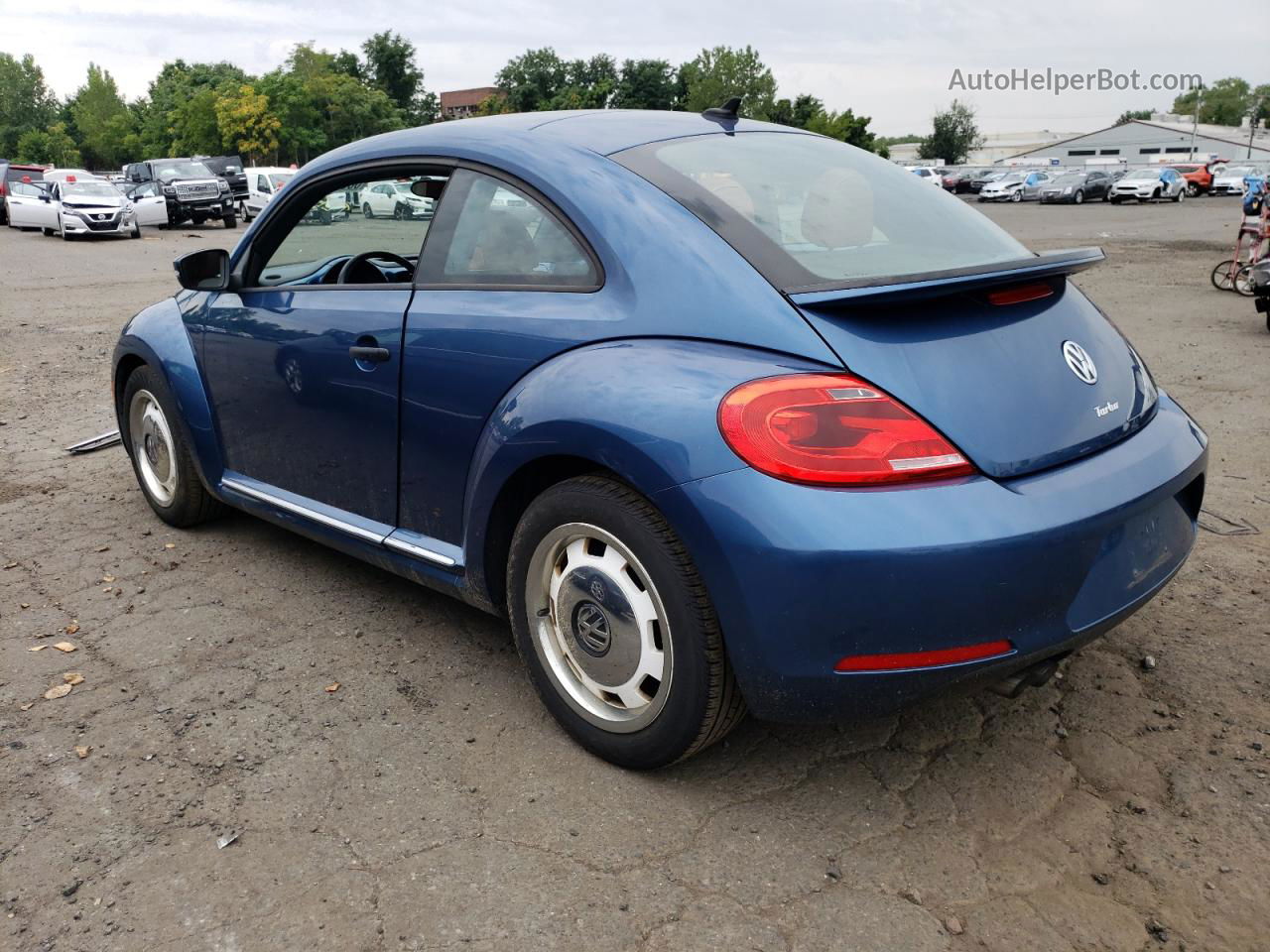 2016 Volkswagen Beetle 1.8t Синий vin: 3VWF17AT5GM637835