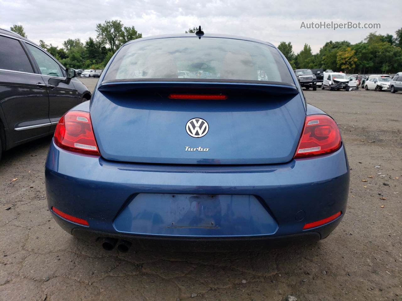 2016 Volkswagen Beetle 1.8t Синий vin: 3VWF17AT5GM637835