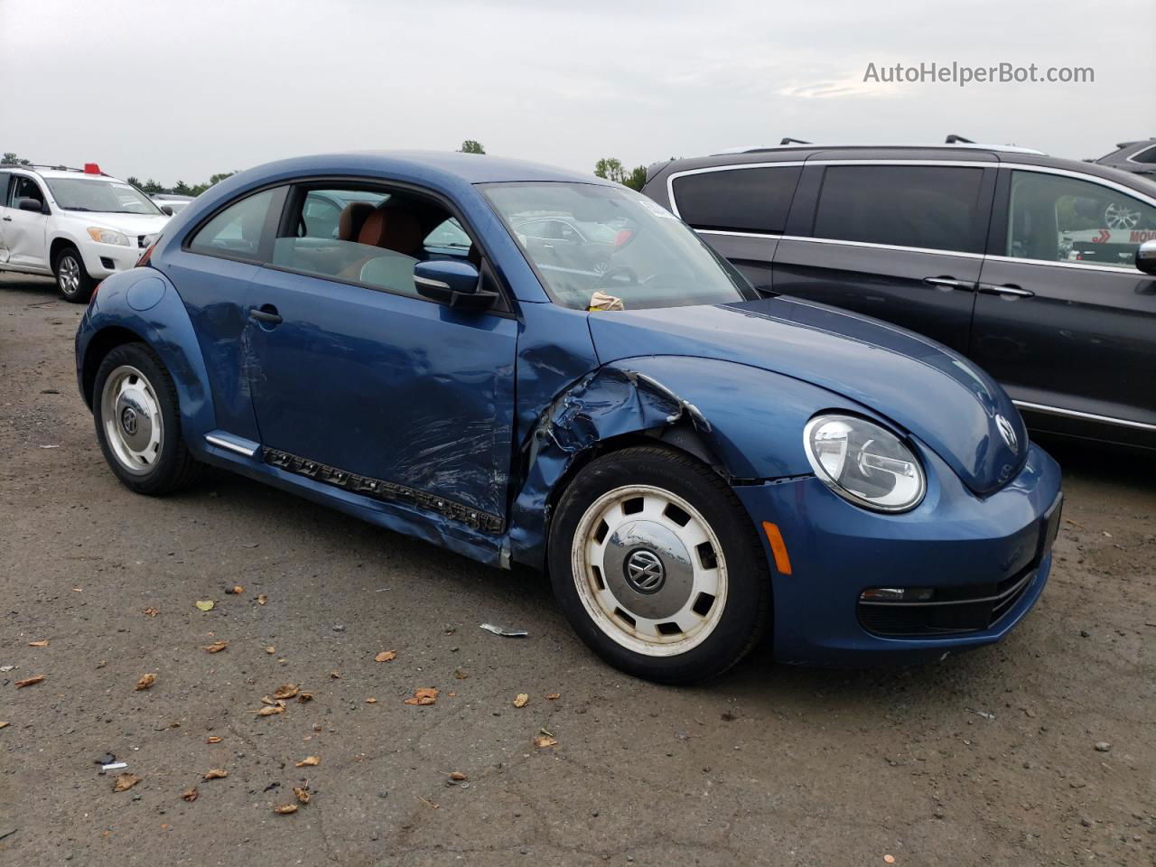 2016 Volkswagen Beetle 1.8t Синий vin: 3VWF17AT5GM637835