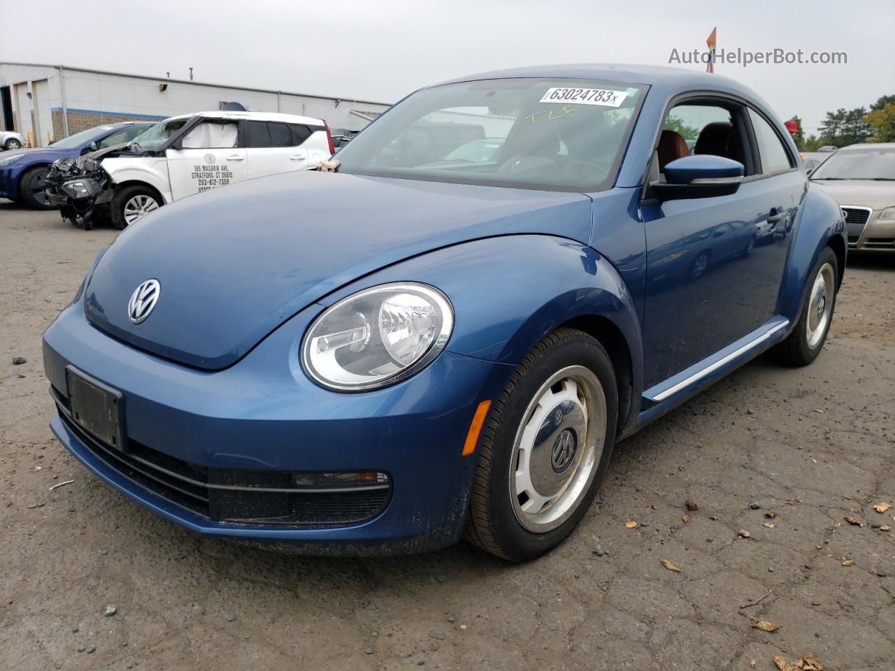2016 Volkswagen Beetle 1.8t Синий vin: 3VWF17AT5GM637835