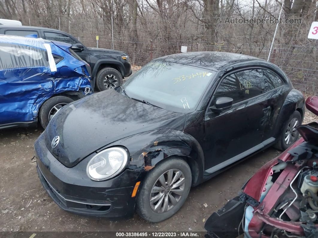 2014 Volkswagen Beetle 1.8t Entry Черный vin: 3VWF17AT6EM638070