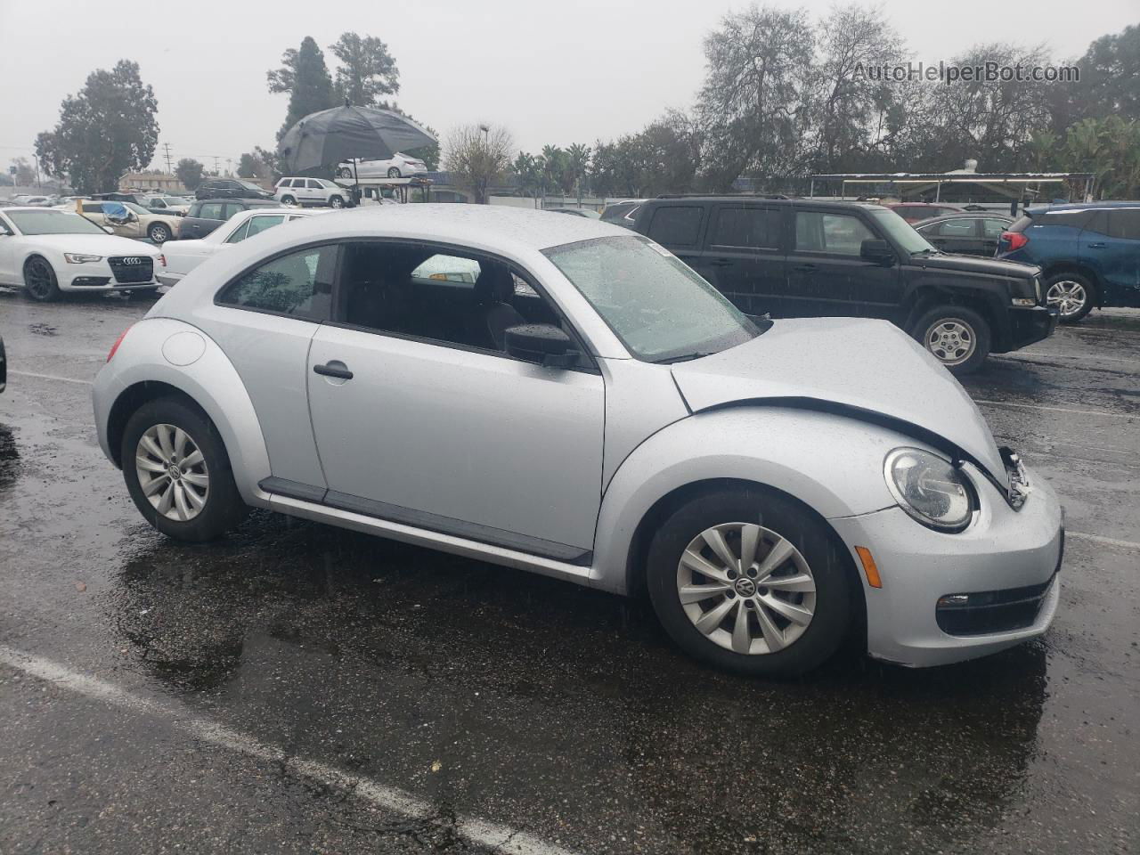 2014 Volkswagen Beetle  Silver vin: 3VWF17AT6EM641020