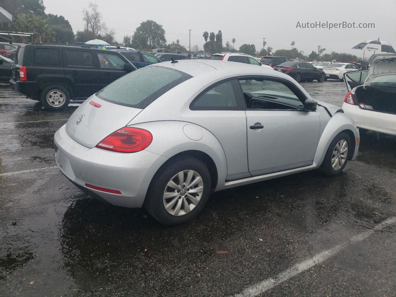 2014 Volkswagen Beetle  Silver vin: 3VWF17AT6EM641020