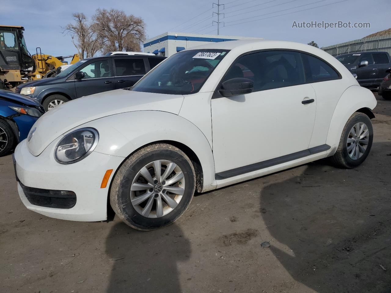 2016 Volkswagen Beetle 1.8t Белый vin: 3VWF17AT6GM617402