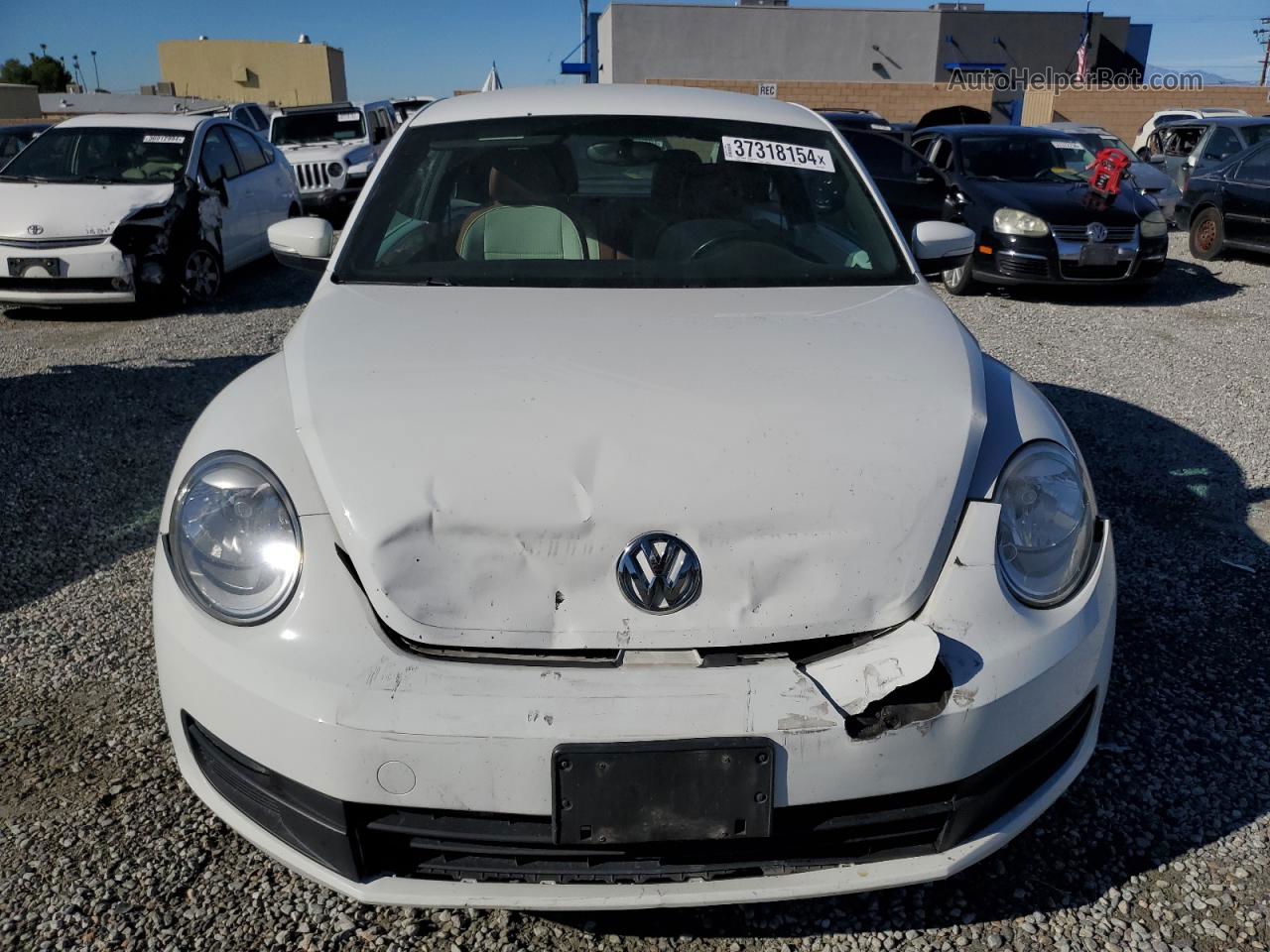 2016 Volkswagen Beetle 1.8t White vin: 3VWF17AT6GM631302