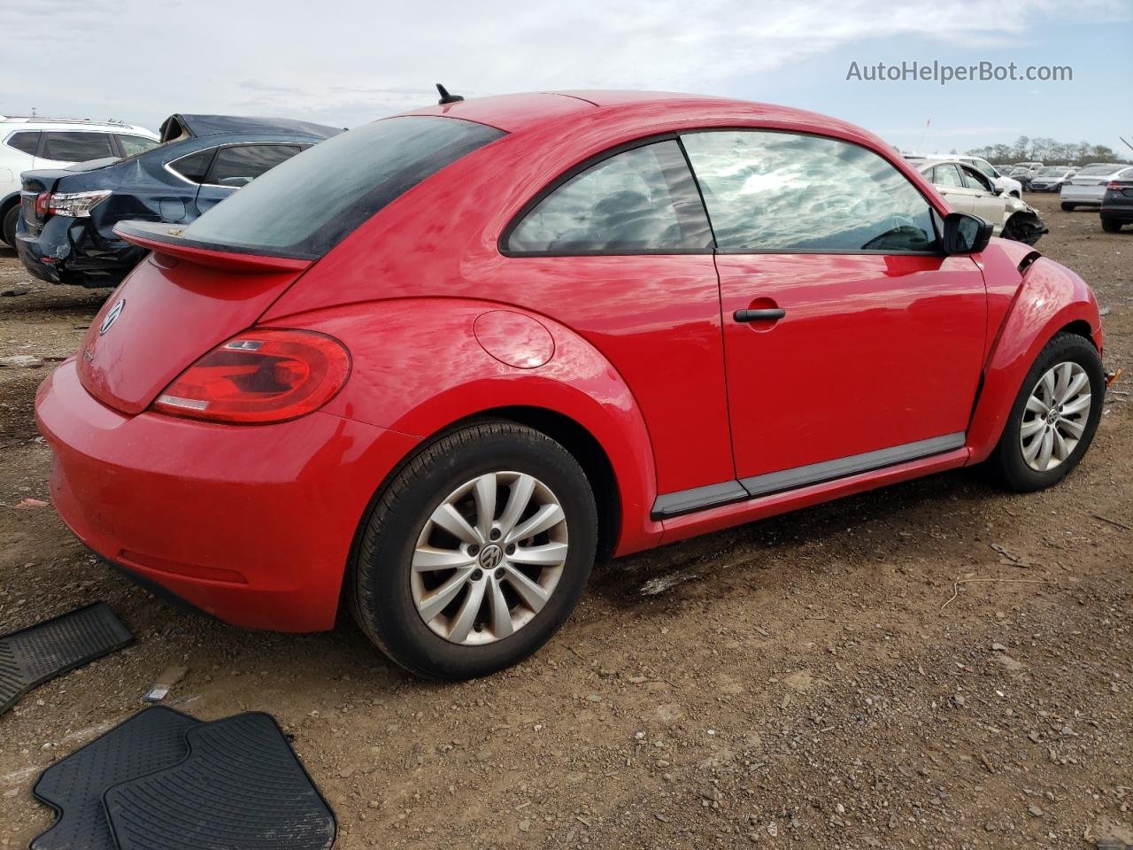 2016 Volkswagen Beetle 1.8t Red vin: 3VWF17AT7GM600771