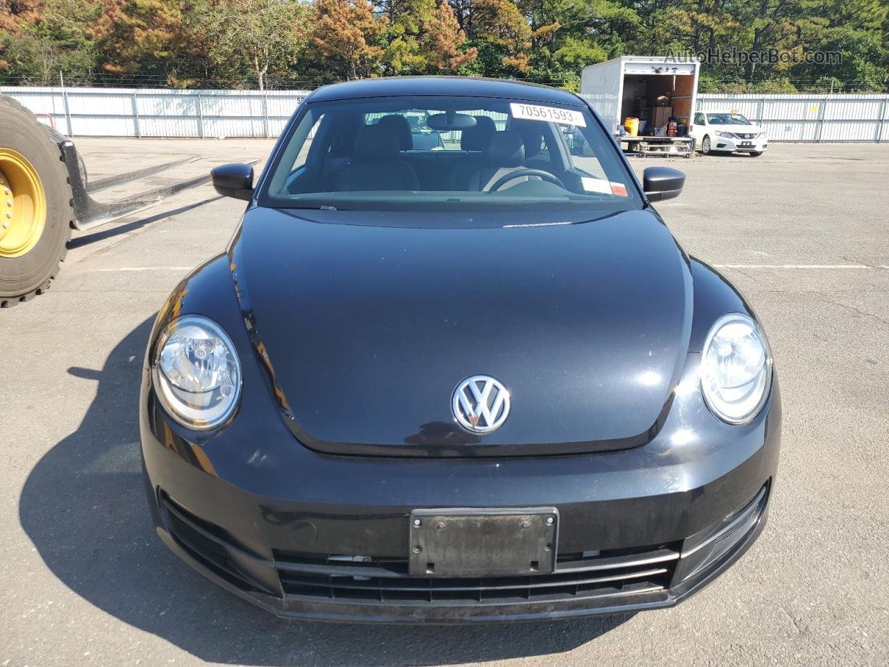 2016 Volkswagen Beetle 1.8t Black vin: 3VWF17AT7GM609602