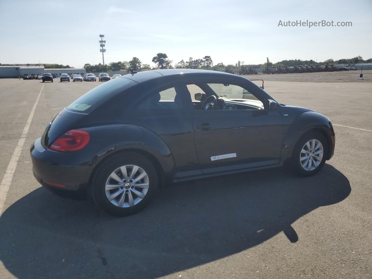 2016 Volkswagen Beetle 1.8t Black vin: 3VWF17AT7GM609602