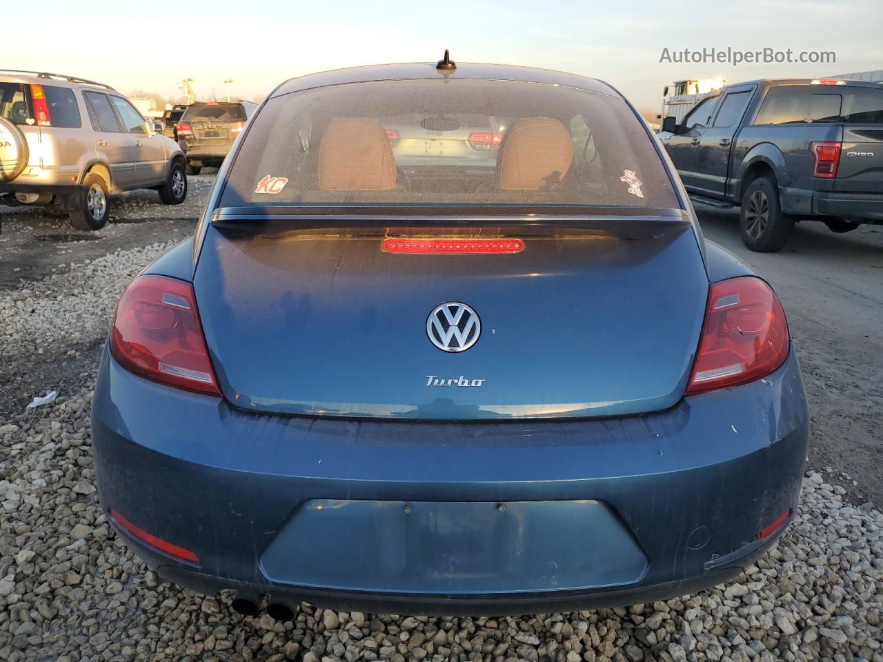 2016 Volkswagen Beetle 1.8t Blue vin: 3VWF17AT7GM631745