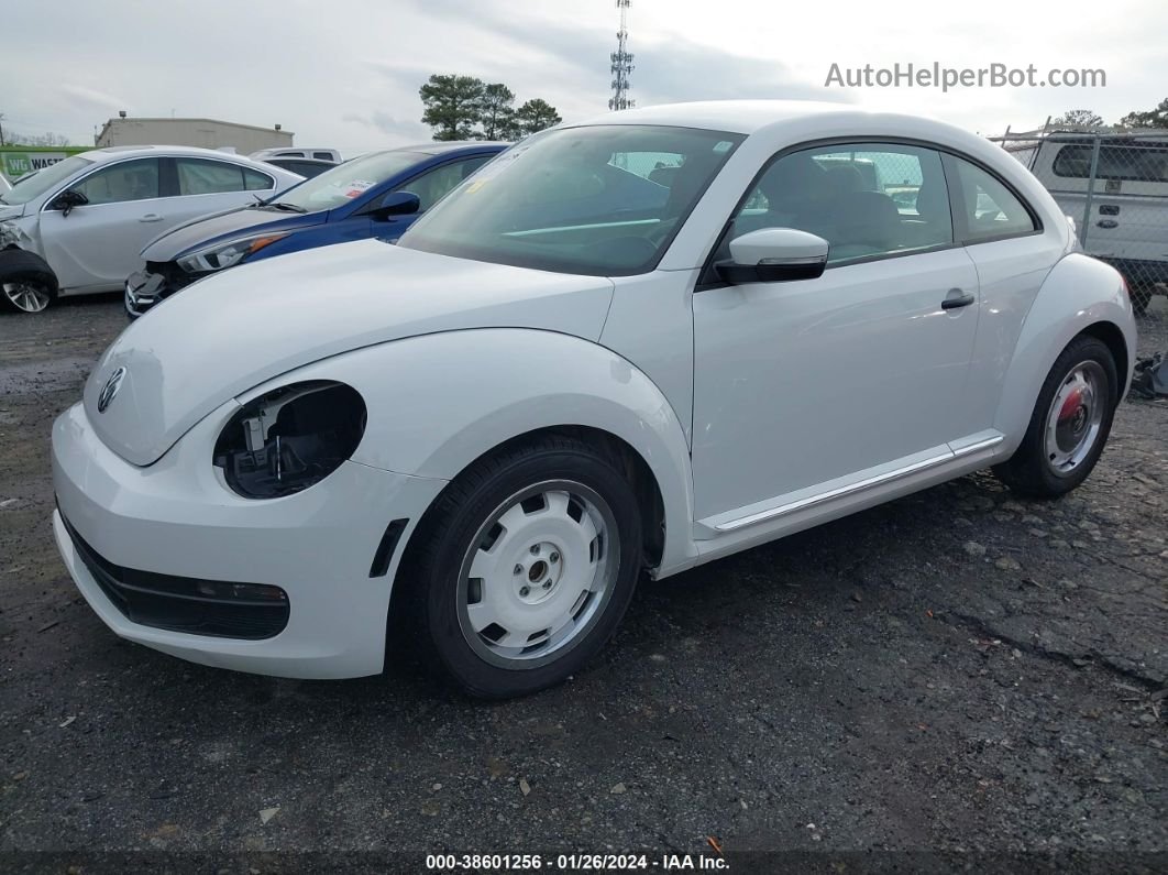 2016 Volkswagen Beetle 1.8t Classic White vin: 3VWF17AT7GM636444