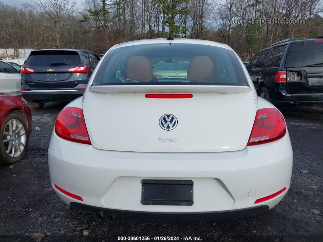 2016 Volkswagen Beetle 1.8t Classic White vin: 3VWF17AT7GM636444