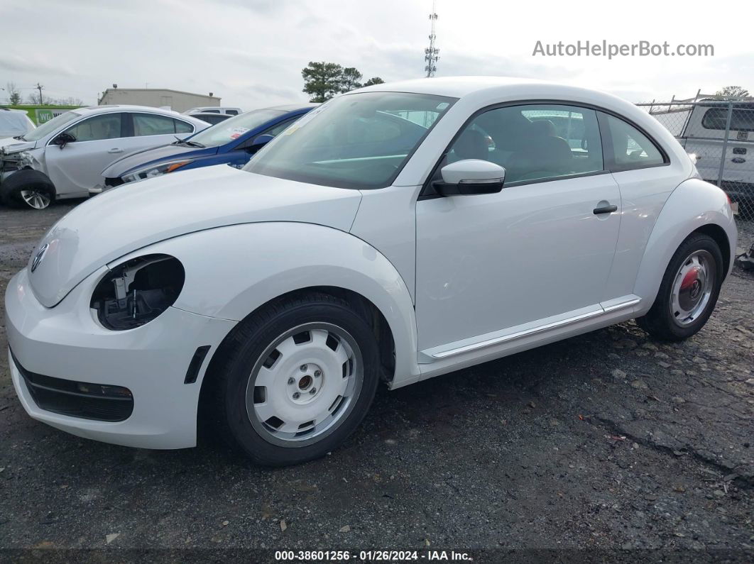 2016 Volkswagen Beetle 1.8t Classic White vin: 3VWF17AT7GM636444