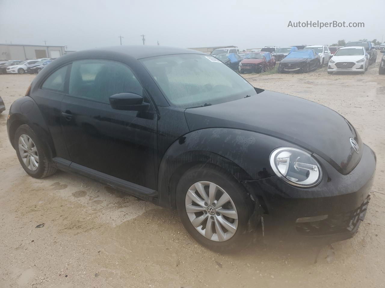 2014 Volkswagen Beetle  Черный vin: 3VWF17AT8EM633842