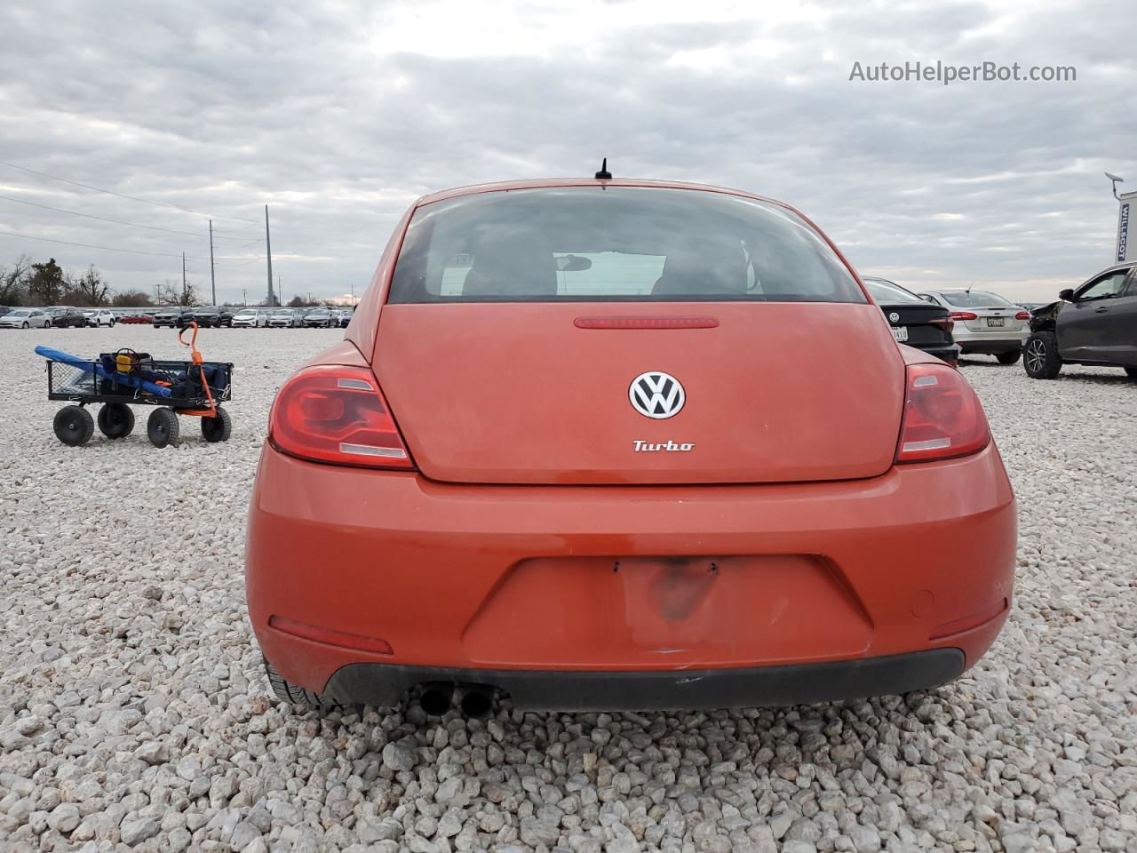 2016 Volkswagen Beetle 1.8t Orange vin: 3VWF17AT8GM601945