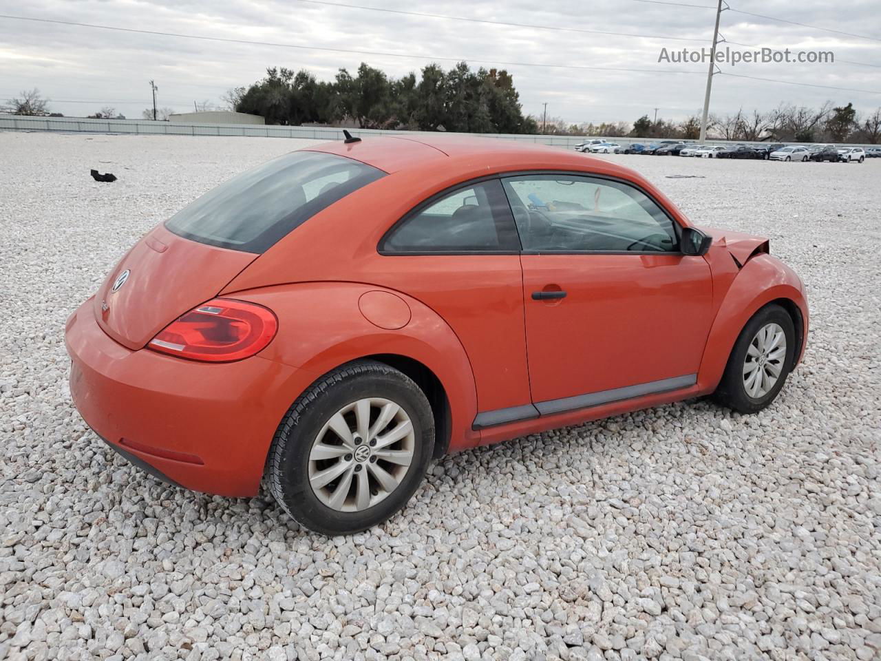 2016 Volkswagen Beetle 1.8t Оранжевый vin: 3VWF17AT8GM601945