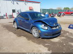 2016 Volkswagen Beetle 1.8t Fleet Edition Blue vin: 3VWF17AT8GM625985