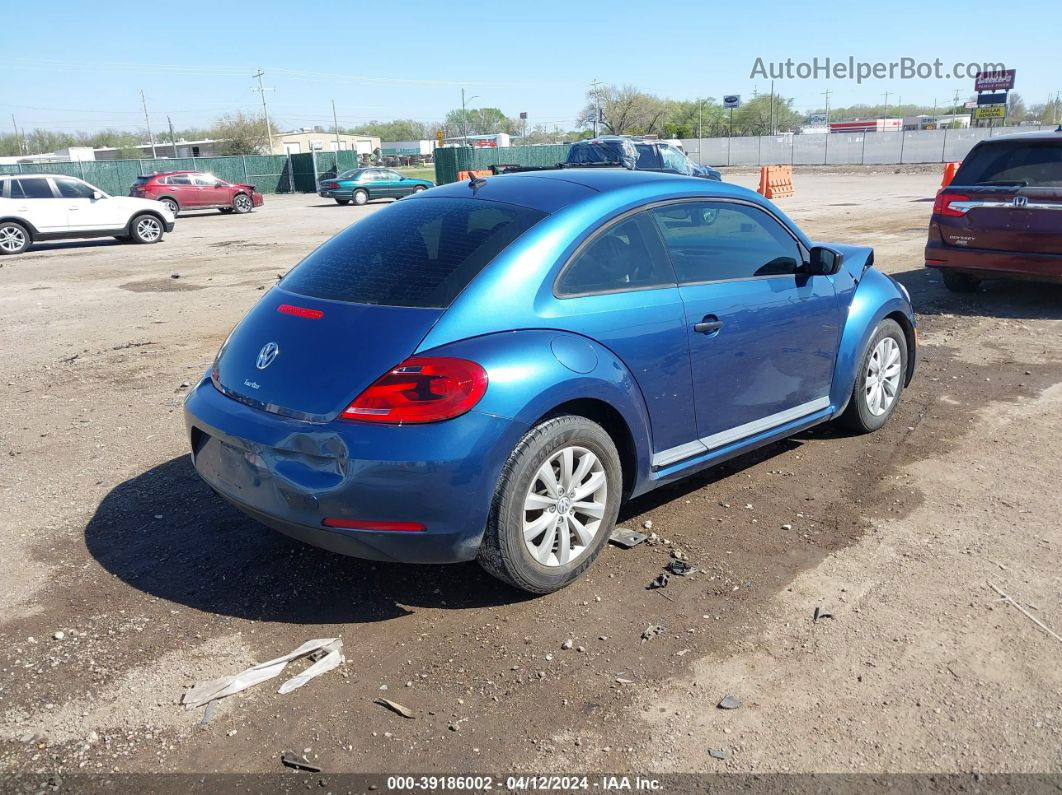 2016 Volkswagen Beetle 1.8t Fleet Edition Blue vin: 3VWF17AT8GM625985