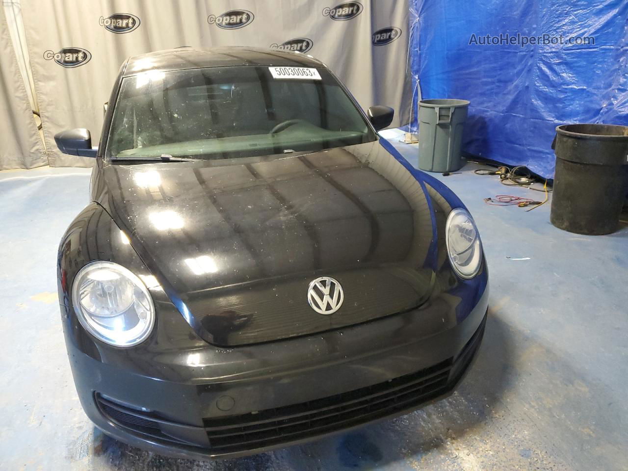 2014 Volkswagen Beetle  Черный vin: 3VWF17AT9EM640427