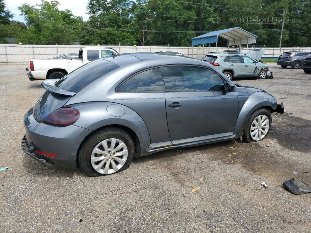 2014 Volkswagen Beetle  Gray vin: 3VWF17AT9EM645921