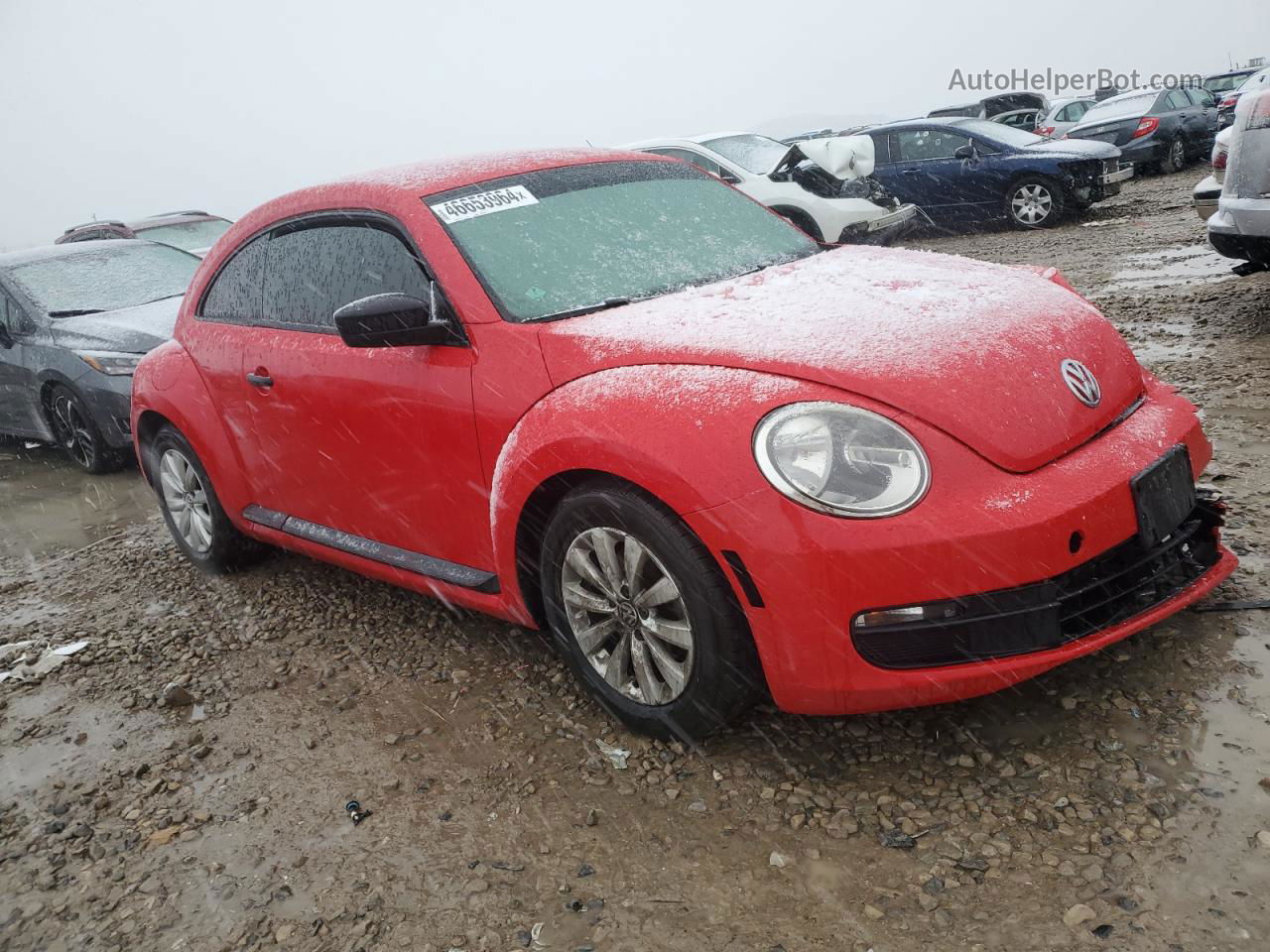 2014 Volkswagen Beetle  Red vin: 3VWF17AT9EM647037