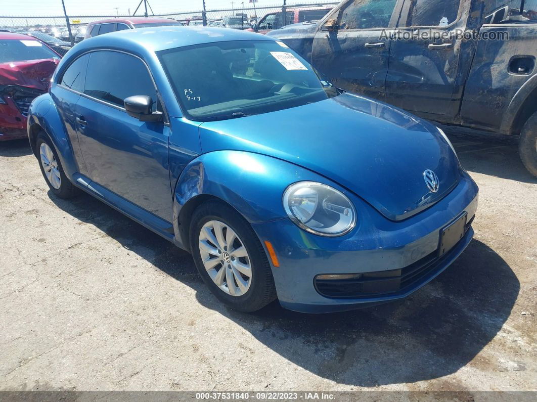 2016 Volkswagen Beetle Coupe 1.8t Fleet Edition Blue vin: 3VWF17AT9GM602103